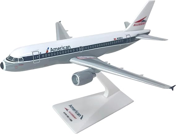 American/Allegheny A319-100 1:200 Scale - Plastic Snap-Fit Model Airplane - Collectible Model Replica of American/Allegheny Airlines Aircraft - Part #AAB-31900H-011