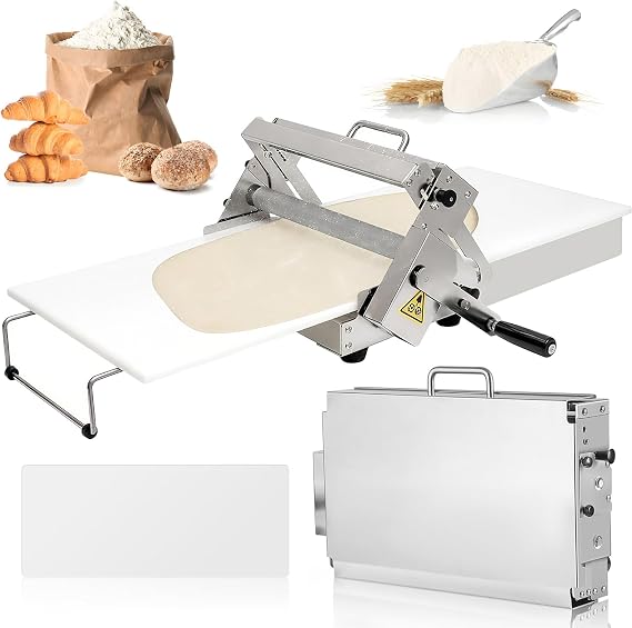 Commercial Dough Sheeter Machine with Adjustable Thickness for Professional Baking and Pastry Making