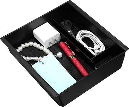 Center Console Storage Tray Insert for Model Organizer with Non- Padding Car Console Organizer for Enhanced Vehicle Storage