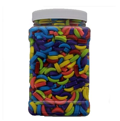 Crazy Bananas Assorted 2.5 Pound Bulk Candy - Crazy Bananas Assorted Candy in 48 FL OZ Gift Ready Reusable Square Jar
