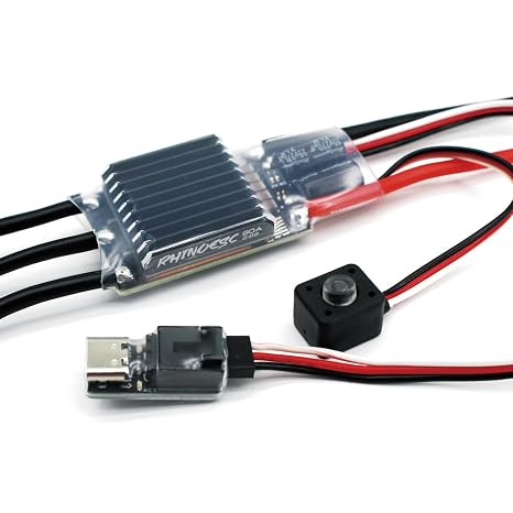 AM32 VE80A Crawler ESC 2-8S BEC 5.2-8.2V Brushless ESC for 1/8 1/10 Scale Crawler Car Axial SCX10 Traxxas TRX-4 TRX-6 (VE80A)