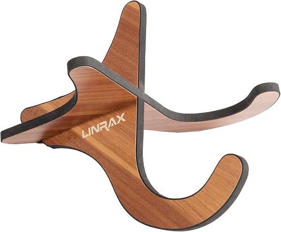 US1 Ukulele Stand Floor, Universal Wooden Violin Stand X-Frame Style, Ukulele Holder with Soft Rubber for Ukulele Violin Banjo Mandolin, Folding Ukulele Support, Portable Floor Stand