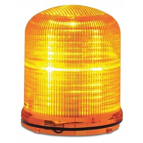 Federal Signal SLM200A Streamline Modular Multi-Pattern LED Beacon, Amber, Required Base Sold Separately, Polycarbonate