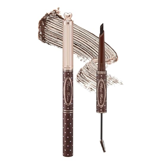 Flower Knows The Sweetie Bear Dual-Ended Brow Gel & Pencil,Deep Taupe Brown