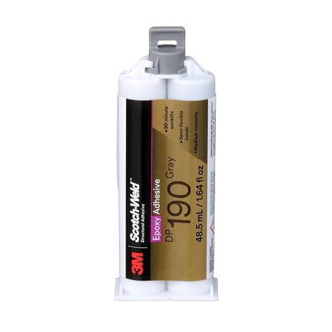 3M Scotch-Weld Epoxy Adhesive DP190, Gray, 48.5 mL Duo-Pak, 1 Each