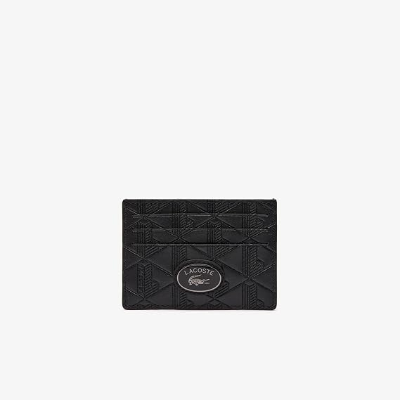 Lacoste Mens Nomogramme CC Holder, Black, One Size
