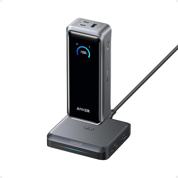 Anker Prime Power Bank, 26,250mAh 300W with Fast Charging Base