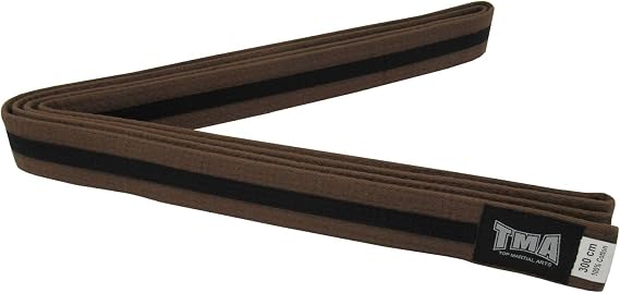 TMA New Martial Arts 1.75" Wide Double Wrap Karate Taekwondo Color Belt Black Stripe, Karate Black Belt,Martial Arts Belt, Karate Belt, Black Belt Karate, Karate Belt, Taekwondo Belt