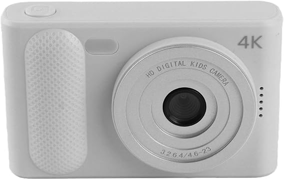 4K Digital Camera, 2.4" Screen 48MP 1080P HD 16X Digital Zoom Auto Focus Camera Camera, Micro SLR Compact Camera Vlog Camera Teens, Beginners, Adults Silver