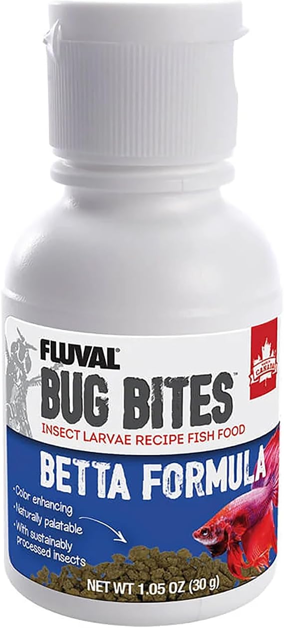 Fluval Bug Bites Betta Fish Food, 1.05 Oz. | Granules for Small to Medium Sized Fish