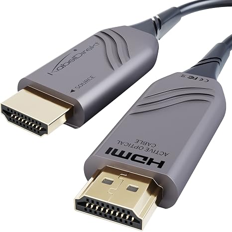 8K HDMI 2.1 Cable Certified 100ft Optical HDMI Cable, Certified with 0% Signal Loss (8K@60Hz, Ultra High Speed, Fibre Optic HDMI Cord Officially Licensed, Lossless Transmission) by CableDirect