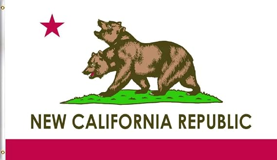 PringCor 3x5FT New California Republic Flag Polyester CA State USA Two Head Bear