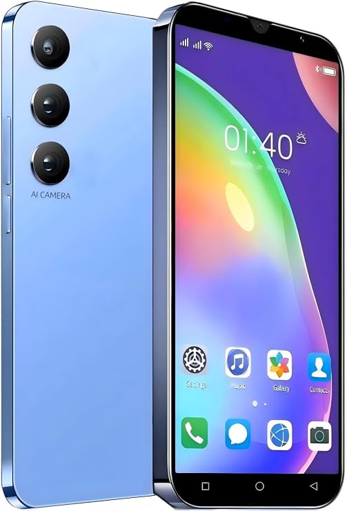 Unlocked Cell Phones Android, Android 13 2+16GB Smartphone 5.58 Inch Cellphones Dual Sim, 3500mAh Mini Phone Smart Phone Unlocked Android Smartphones Cellphone (Red) (Blue-1)