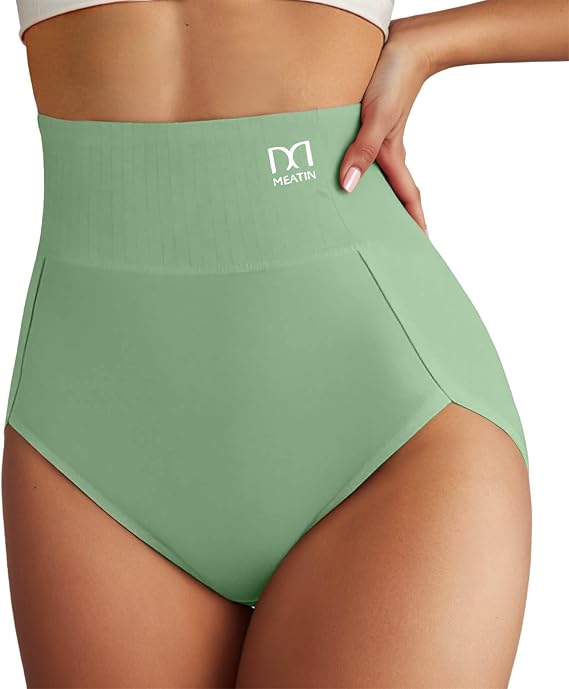 Women's High Waist Full Coverage Briefs Butt Lifting Design Breathable Soft Comfort Everyday Underwear