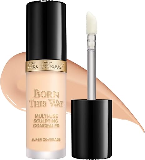 Too Faced Born This Way Super Coverage Multi-Use Concealer | Full Coverage, Oil Free, Long Lasting + Hydrating,13.5ml