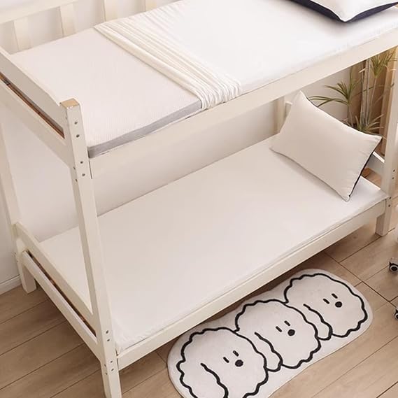 Beige,150x200cm(Queen),LDLCYCN Futon Mattress Cover Queen/King Size Zippered Mattress Protector Wash Cotton Floor Futon Mattress Cover Bedspread Comfortable Floor Mat Coverlet Futon Slipcover