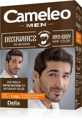Delia Anti Grey Hair Color for Men Natural Brown Hair
