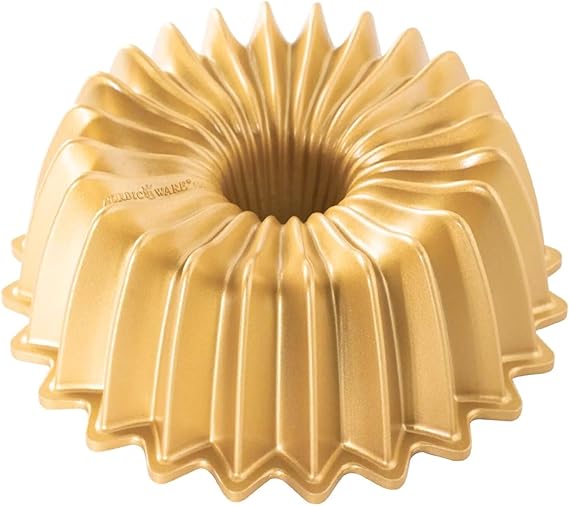 Nordic Ware Backform Brilliance Bundt Pan 6 bowls Aluminum Gold, 21cm x 20.6cm, NW 93277