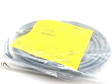 NI3-G08-AN6X (46028), 1 LED, 10-30 VDC, 2 Meter Cable, 3MM Range, 8MM Size, Full Thread, INDUCTIVE, NONEMBEDDABLE, Normally Open, NPN (Sinking), Sensor