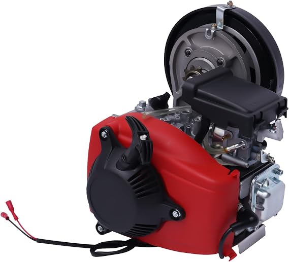 4-Stroke Gas Bike Engine Kit Parts - 49cc Belt Type Gasoline Motor - Bicycle Modification Upgrades and Maintenance Repair Kit - Suitable for 26-28 Inch Bikes