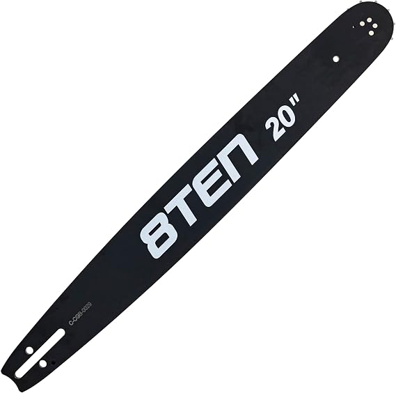 8TEN 20 Inch Chainsaw Guide Bar .058 3/8 72DL Chain for Husqvarna 460 359 Rancher 455 Jonsered Dolmar Makita Laminated