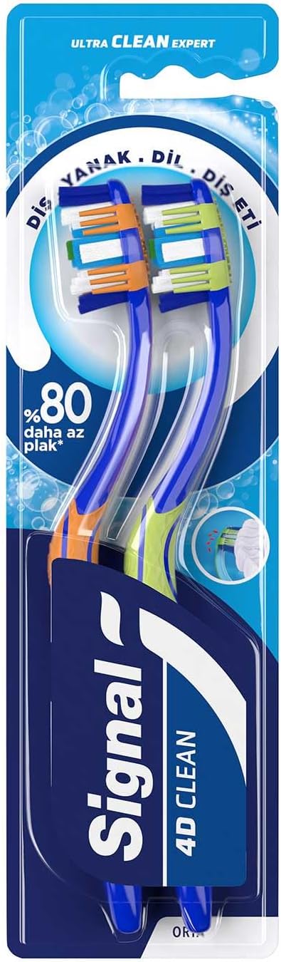 Signal Ultra Clean Expert 4D Clean Toothbrush 1+1 Medium