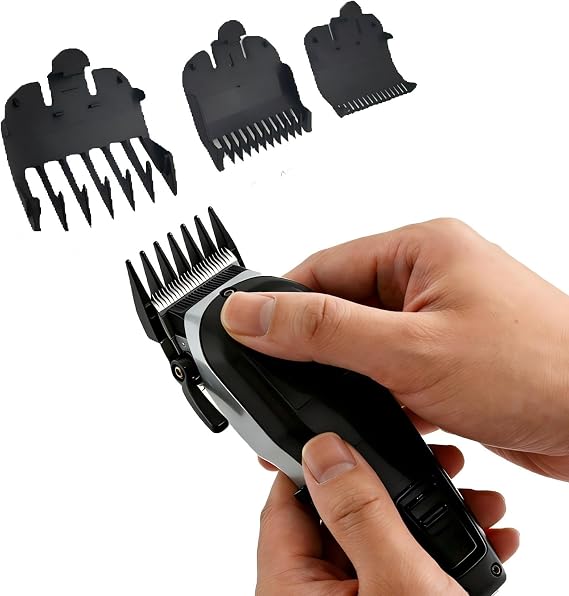 3Pcs Clipper Guards Set for Hair Clippers 1/16"(1.5mm), 1/8"(3mm), 3/16"(4.5mm), Professional Hair Clipper Combs Guides, for Barbers, Hair Salons, Home Haircuts, Pet Haircuts