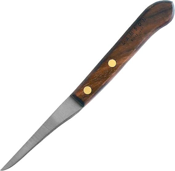 Lamson Grandma's 3.5 In Paring Knife with Walnut Handle, Half-Tang