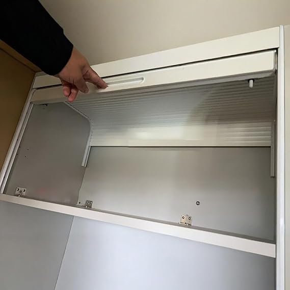 20'' 28 36 in 44 48 Inch Wide Straight Tambour Sliding Door Custom Size, Commercial Kitchen Cabinet Tambour Appliance Garage Doors Gate Kit for Storage Sideboard(32 x 26 inch)