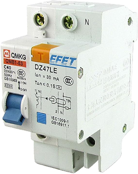 DZ47LE Single Pole Miniature ELCB -Professional - Leakage Circuit Breaker 40A