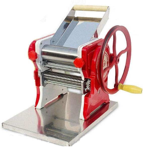 Pasta Maker Machine, Homemade Stainless Steel Manual Pasta Maker With Adjustable Thickness Settings Sturdy Noodles Cutter for Spaghetti, Fettuccini, Lasagna