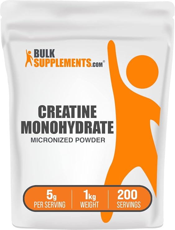 Creatine Monohydrate Powder | Creatine Powder, 5g per Serving, Pure, Unflavored & Gluten Free, 1kg