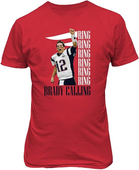 New England Fans Brady SB 6 Rings Goat Men's T-Shirt