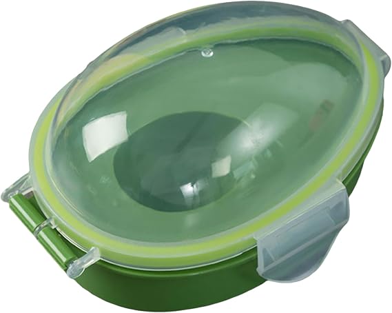 Guacamole Keeper, 6x4.3x3.2 Plastic Food Storage Containers with Clear Lid, Individual Fruit Saver, Reusable Fruit Keeper for Fridge Kitchen