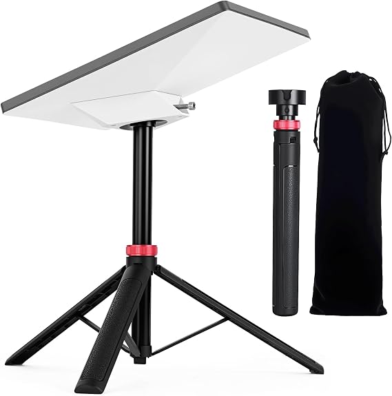 Ultra-Stable Starlink Mini Tripod Mount with 360 Signal Clearance - Heavy-Duty Aluminum Stand for High Winds, Camping, RV & Off-Road - Quick-Snap Tool-Free Installation