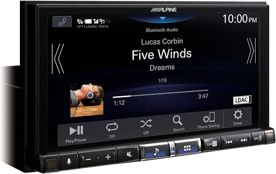 Alpine iLX-705D 7” 2-DIN Multimedya Sistemi, Apple CarPlay Wireless, Android Auto, DAB+, Bluetooth, Class-D Amplifikatör, Hi-Res Audio