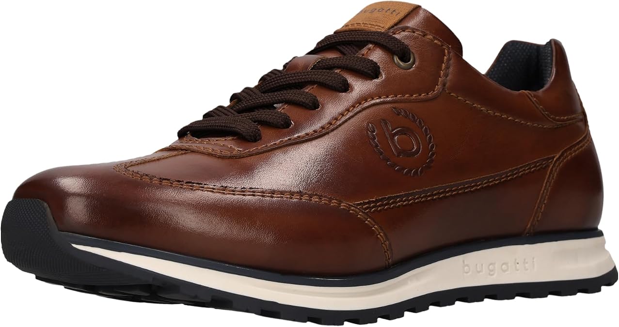 bugatti Men's Mid-Top Trainers 335A021Y5000-1000 Wide Normal Lacing