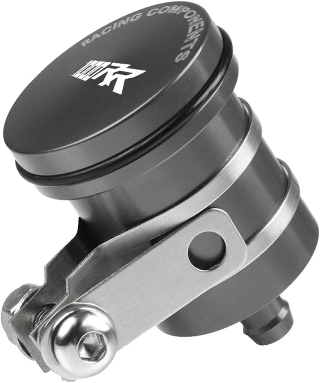 Motorcycle accessories For H-ONDA CBR 1000RR 2004-2007 Motorcycle Rear Brake Fluid Reservoir Clutch Tank Oil Cup Cover CBR-1000-RR 2006 CBR1000RR(Grey)