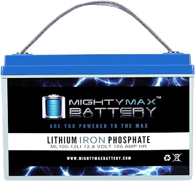 Mighty Max Battery 12V 100AH Lithium Battery Replaces Canadian Solar PV Solar Panels