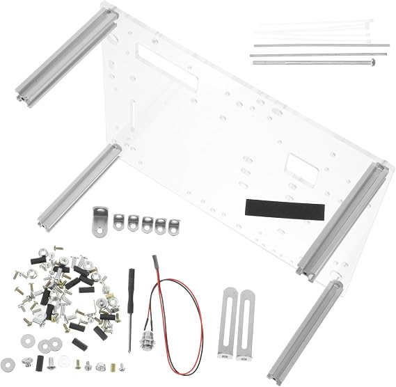 1Set Transparent Open Frame Computer Case Compact DIY Chassis Bracket for Easy Component Testing Durable Design for Professionals and