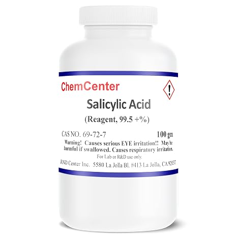 Salicylic Acid, Ultra Pure, Powder/Crystals,100 Grams