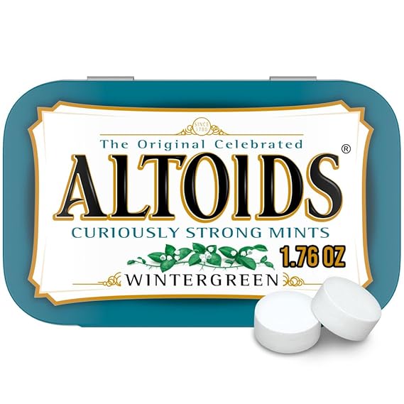 ALTOIDS Wintergreen Breath Mints, 1.76 Oz Tin