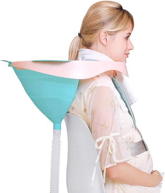 Hair Washing Tray for Sink Portable Shampoo Basin Easy Hair Wash Solution with Adjustable Neck Support Ideal for Kids, Elderly & Bedridden Multi Use Hair Washing Sink & Tray