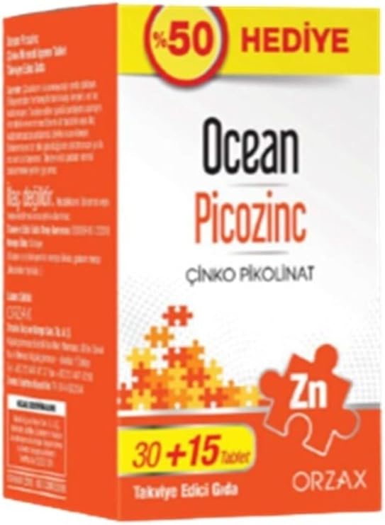 Ocean Picozinc Çinko%50 Hediye 30+15 Tablet