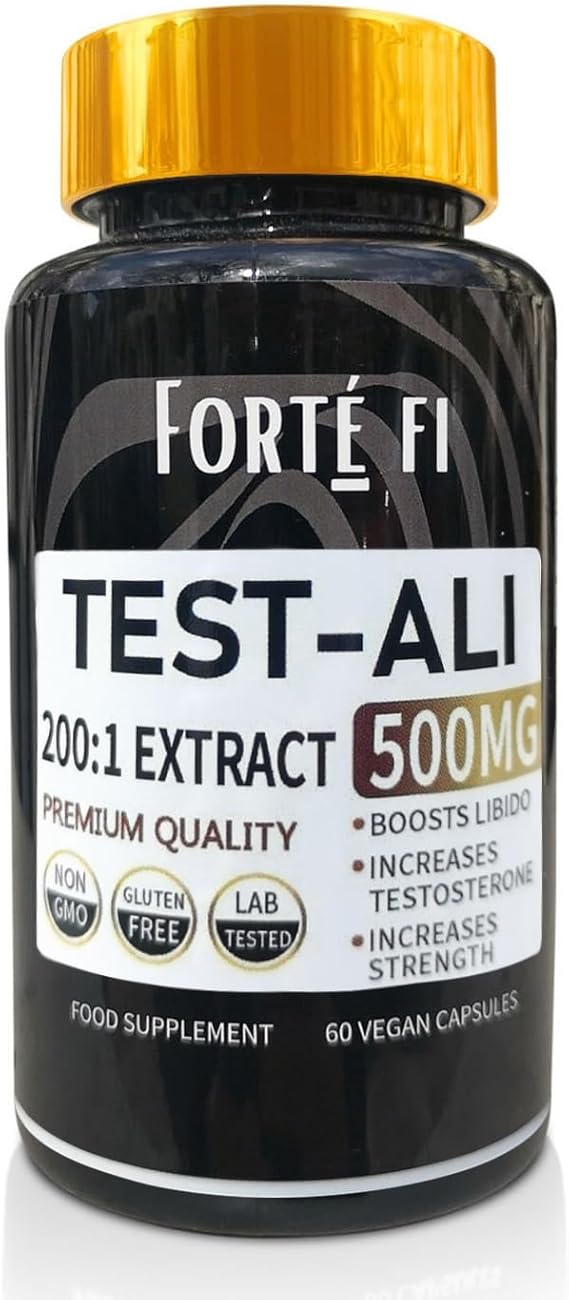 T-Ali Boost - Testosterone Supplements for Men - Testosterone Boosters Supplements - Use with Turkesterone and Fadogia Agrestis - 60 x 500mg Capsules