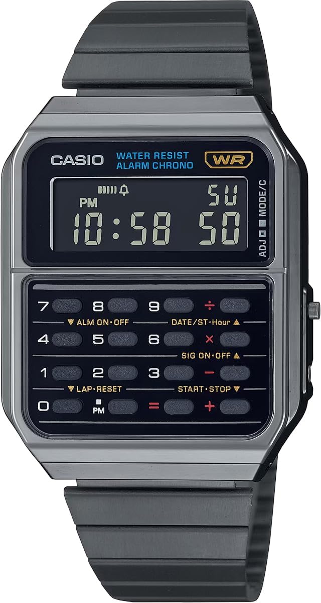 Casio Vintage Series 8-Digit Calculation Function Digital Watch CA-500 Series Unisex International Model Parallel Import