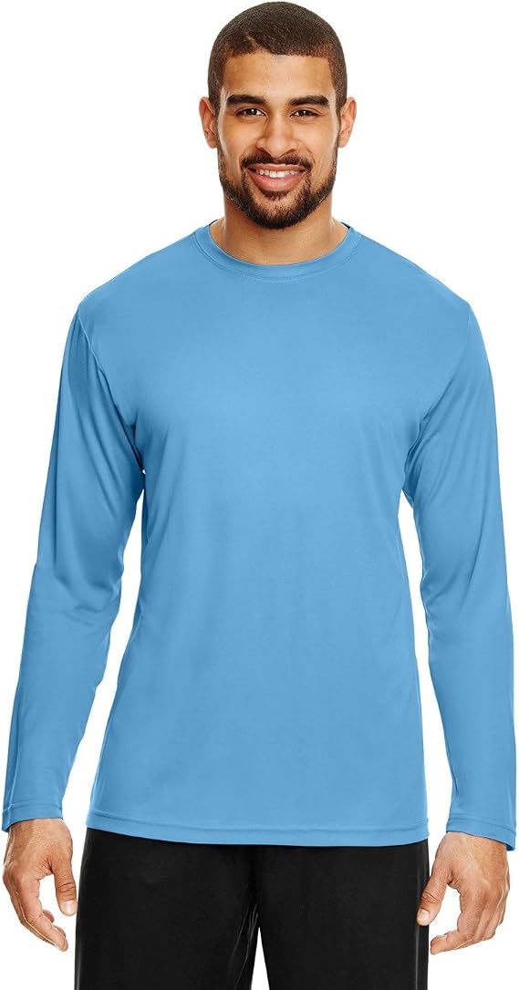Team 365 Men's Zone Performance Long-Sleeve T-Shirt XL SPORT LIGHT BLUE