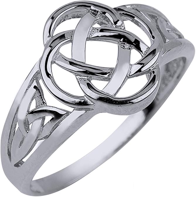 10k White Gold Ladies Trinity Triquetra Ring (7)