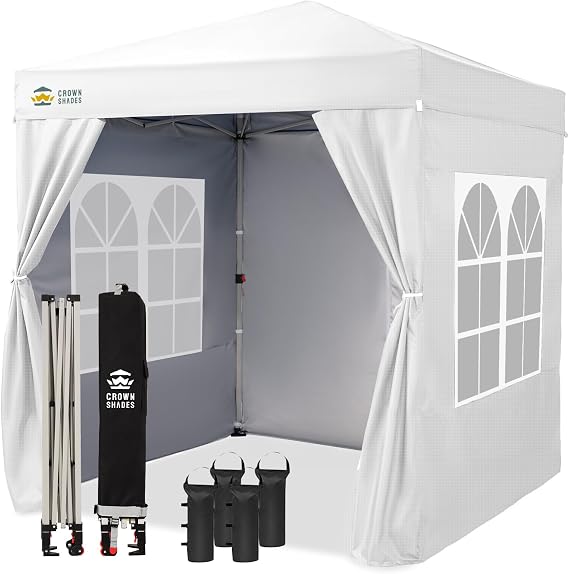CROWN SHADES 2x2m Pop Up Garden Gazebo, Waterproof Outdoor Canopy Tent