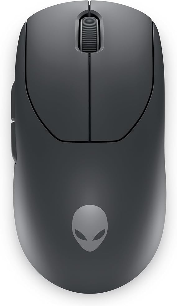 Alienware Pro Kablosuz Oyuncu Mouse – Siyah – 545-BBFP 2.4GHz kablosuz, 26.000 DPI, 650 IPS, 6 programlanabilir tuş, USB-C şarj, 120 saat pil ömrü Dark Side of the Moon